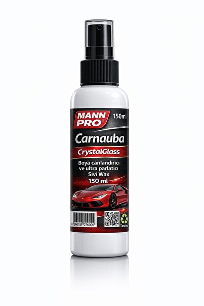 MANN PRO Carnauba Crystal Glass-Boya Canlandırıcı ve Ultra Parlatıcı Sıvı Wax...