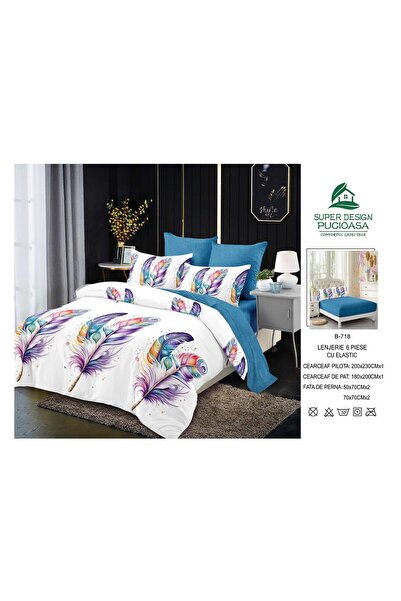 ANATOLIATEKSTILE 6-piece Duvet Cover Set – Complete set of fine Cotton and St...