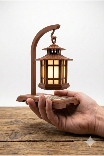 Muffy Stvdio Dekoratif Japon Pagoda Tasarımlı Pilli Gece Lambası - Nostaljik ...