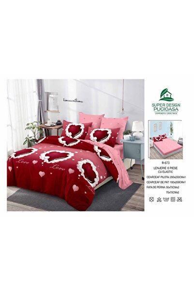 ANATOLIATEKSTILE 6-piece Duvet Cover Set – Complete set of fine Cotton and St...