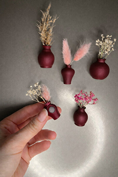 volessia 5’Li Mini Dekoratif Vazo Buzdolabı Magneti,Magnet.Buzdolabı süsü,vazo.