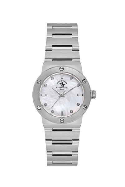 Santa Barbara Polo & Racquet Club Unique Silver Stainless Steel Watch for Wom...