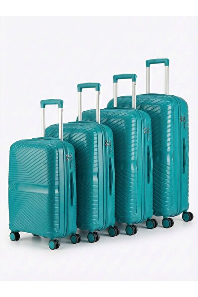 Sister 4PCS PP Hard Shell Luggage Set Tote, TSA Lock, 360° Silent Spinner, Wa...