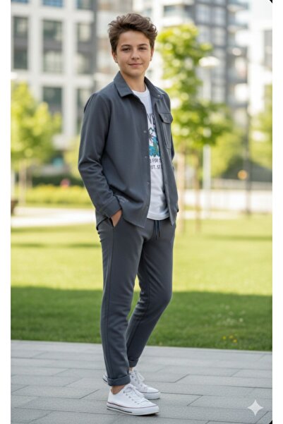 BEGONYA BEBECE KIDS Men's Cocuk Holiday Suit Seasonal Pants T-Shirt Shirt