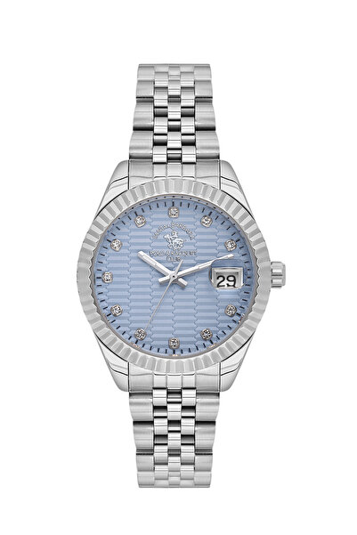Santa Barbara Polo & Racquet Club Silver Stainless Steel Watch for Women SB.1...