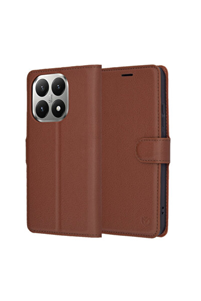 Techsuit Xiaomi 15T Leather Folio, brown