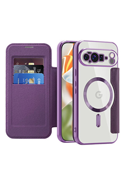 Techsuit Google Pixel 10 Pro XL SmartMag Book Case, purple