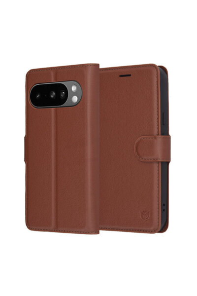 Techsuit Google Pixel 10 Pro XL Leather Folio, brown