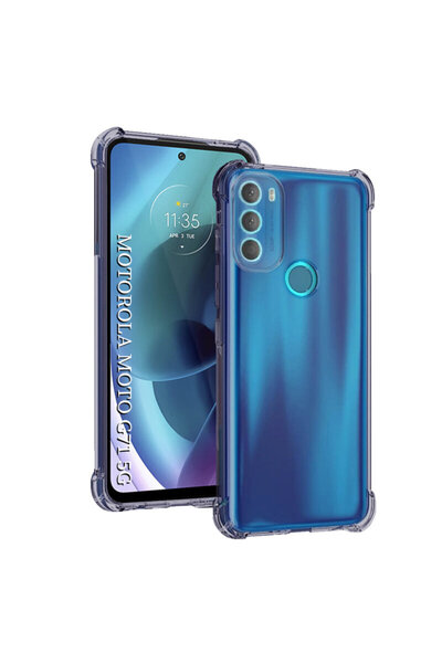 Techsuit Carcasă din silicon transparentă rezistentă la șocuri pentru Motorol...