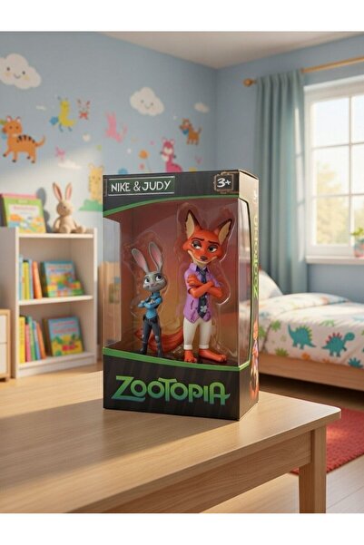 Natavanbutık 🚔🦊 Zootopia Nike&Judy - Judy Hopps ve Nick Wilde İkili Figür S...