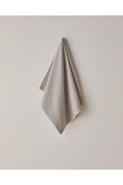 English Home Stripe Pamuk peškir za lice 50x70 cm tamno bež