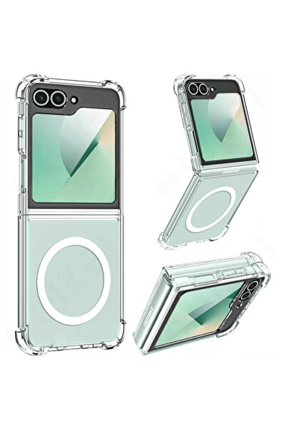 Techsuit Husa Samsung Galaxy Z Flip 6, rezistentă la șocuri, din silicon tran...