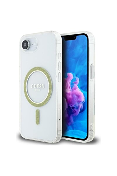 Guess Carcasă IML MagSafe cu sclipici circular pentru iPhone 16e