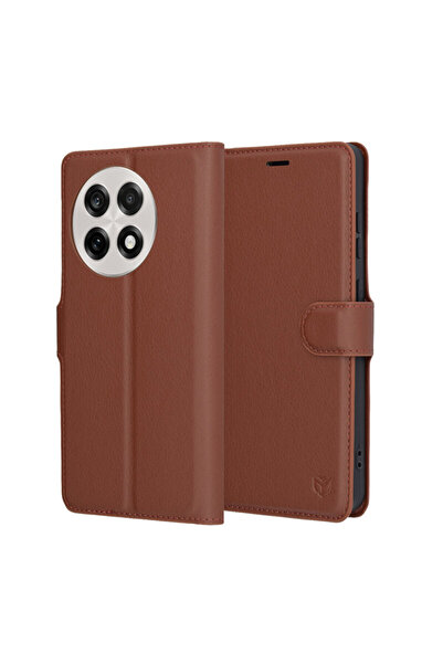 Techsuit OnePlus 13 R Leather Folio, brown