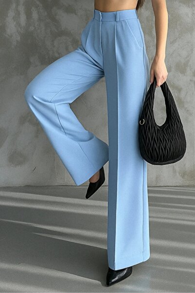 Lovely butik Women's Premium Pleated Palazzo Pants