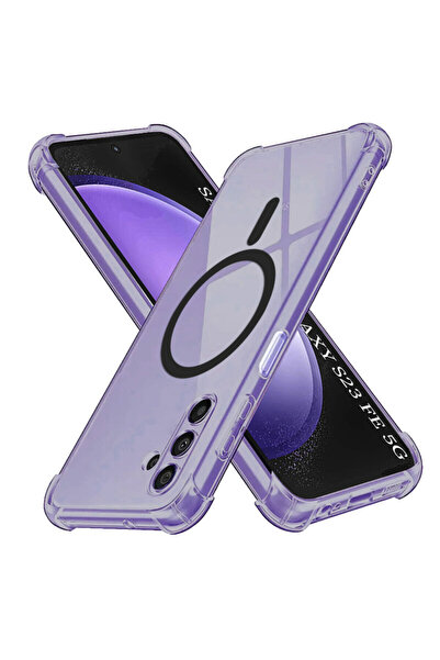 Techsuit Samsung Galaxy S23 FE Αντικραδασμική διάφανη θήκη σιλικόνης MagSafe,...