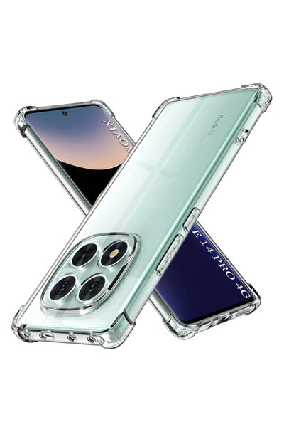 Techsuit Carcasă din silicon transparentă rezistentă la șocuri pentru Xiaomi ...