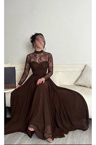 Sukar Brown lace dress
