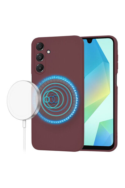 Techsuit Husă SoftFlex MagSafe pentru Samsung Galaxy A16, Vișinie