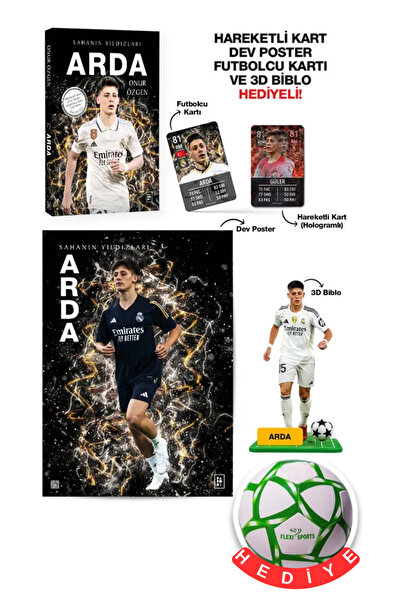 Parodi Yayınları Arda Güler Sahanın Yıldızları (Kart - Biblo - Futbol Topu He...