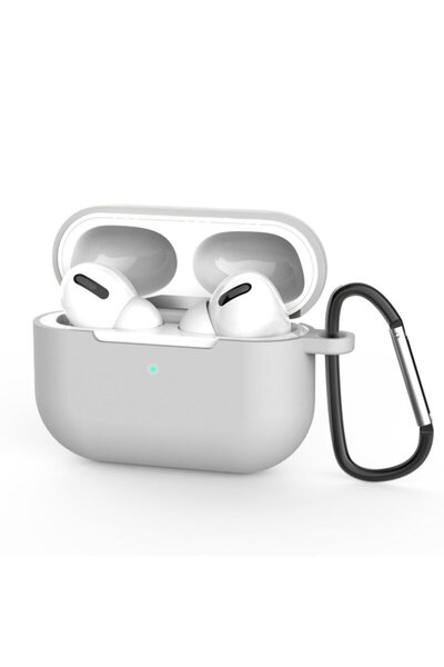 Techsuit AirPods Pro 3 Silicone Case, Light Gray