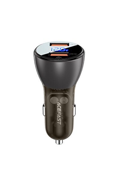 Acefast USB Car Charger 45W, B7, digital LED display