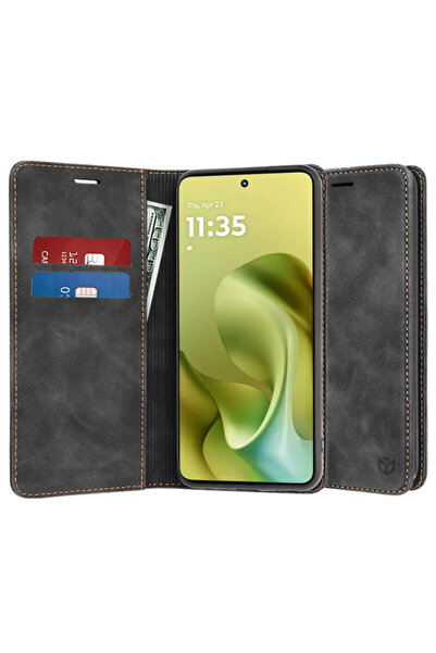 Techsuit Husă Motorola Moto G86 Confy, Neagră
