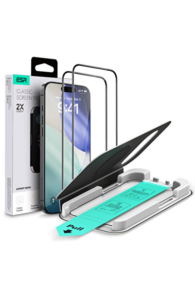 ESR iPhone 17 Air Tempered Glass UltraFit, black [Pack 2x]