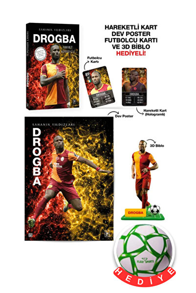Parodi Yayınları Didier Drogba Sahanın Yıldızları (Kart - Biblo - Futbol Topu...
