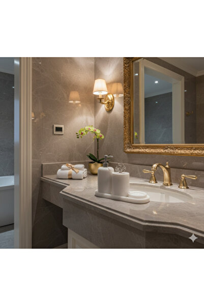 my soul natural stone marble Banyo seti