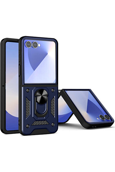 Techsuit Θήκη προστασίας κάμερας Samsung Galaxy Z Flip 7 σειρά CamShield, μπλε