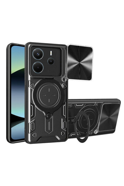 Techsuit Xiaomi Redmi Note 14 4G (Regional) CamGuard Pro, negru