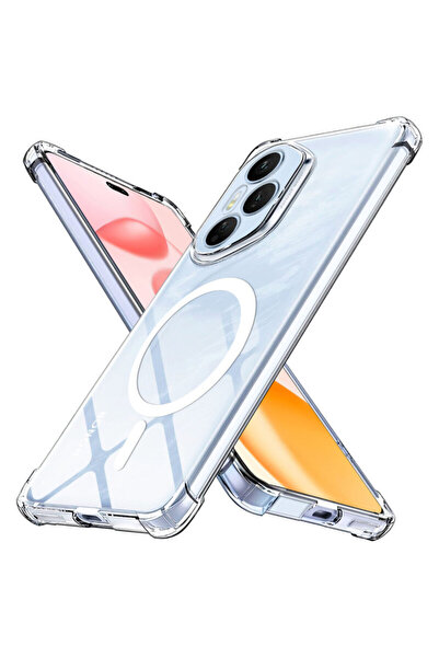 Techsuit Husă MagSafe din silicon transparent, rezistentă la șocuri, pentru H...