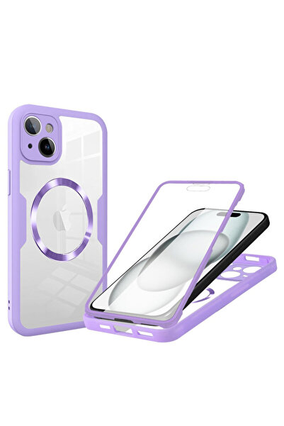 Techsuit Θήκη 360° για iPhone 15 ColorVerse MagSafe, Μωβ