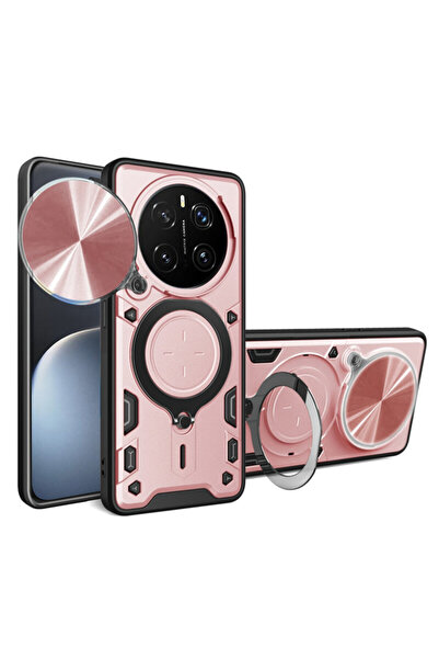 Techsuit Калъф за Honor Magic 7 Pro CamGuard Pro, розово злато