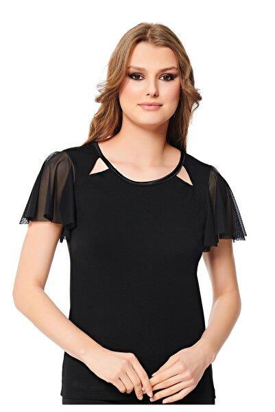 Belinay Short-Sleeved Lace blouse – 8065