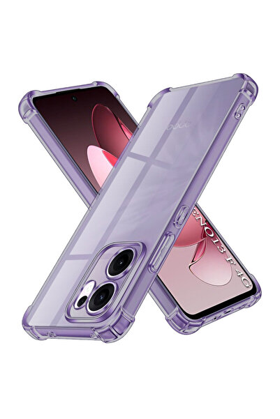 Techsuit Carcasă din silicon transparentă rezistentă la șocuri pentru Oppo Re...