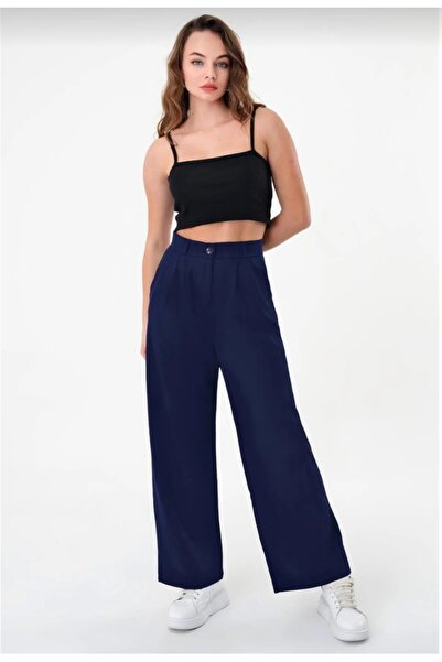 Lovely butik Women's Premium Pleated Palazzo Pants