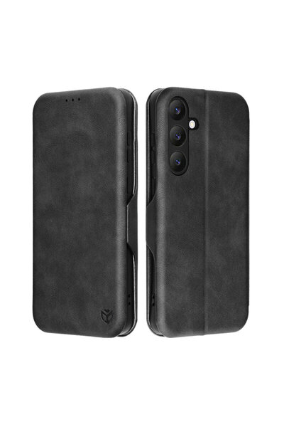 Techsuit 360° Πορτοφόλι ασφαλείας Samsung Galaxy S25 FE Plus, μαύρο