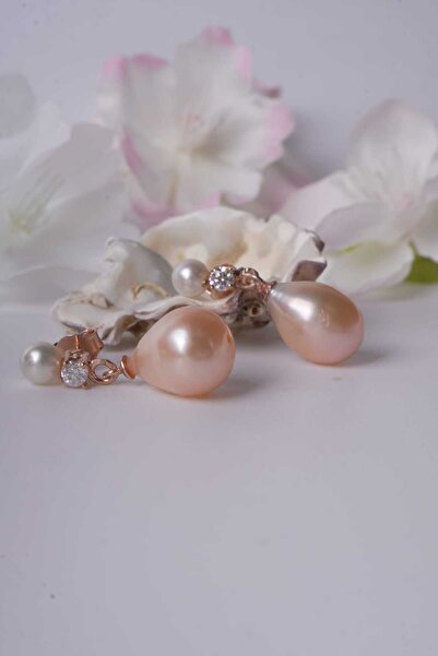 Aksesuaring Tatlı su İncisi & Mozanet Taşlı Gümüş Küpe