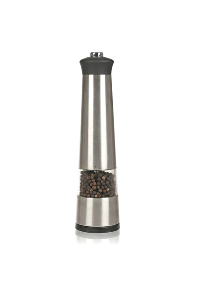 Perfect Home Electric stainless steel salt and pepper grinder – 22.5 cm, with...