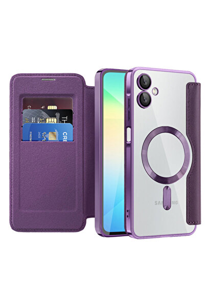 Techsuit Samsung Galaxy A06 SmartMag Book Case, purple