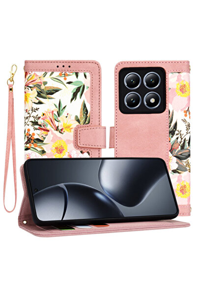 Techsuit Εξατομικευμένη θήκη για Xiaomi 14T Pro FlipCraft, ροζ