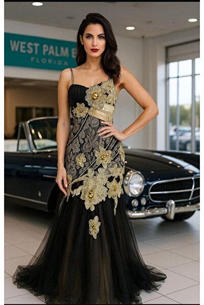 KALDE An elegant Puffer tulle evening dress that complements your beauty