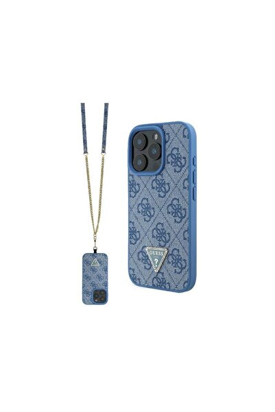 Guess Geantă crossbody din piele cu logo metalic și strasuri pentru iPhone 16...