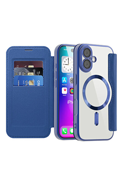 Techsuit iPhone 17 SmartMag Book Case, blue