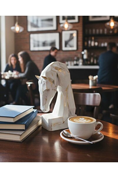 Mirsa Global Suport decorativ pentru cărți, figurină cubidă cal