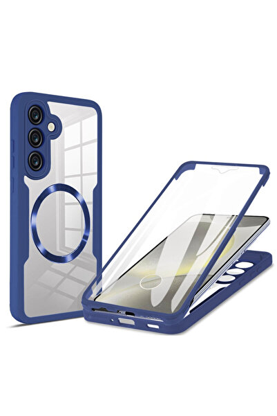 Techsuit Husă 360° pentru Samsung Galaxy S24 Plus ColorVerse MagSafe, albastră