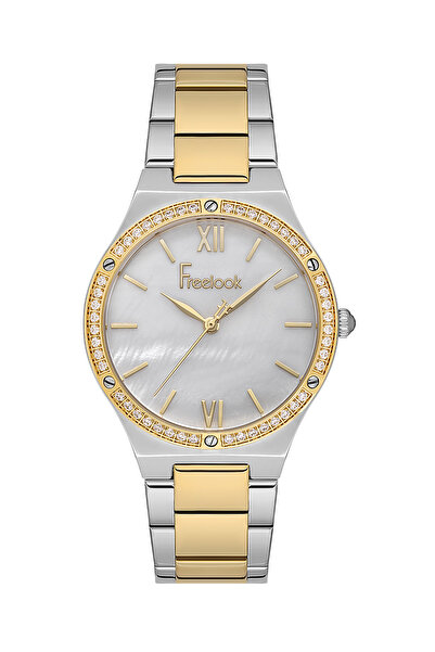 Freelook Lumiere Silver and Gold Stainless Steel Watch for Women FL.1.10407-4