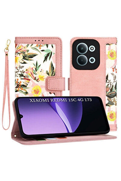 Techsuit Personalized Case for Girls Xiaomi Redmi 15C 4G FlipCraft, Pink